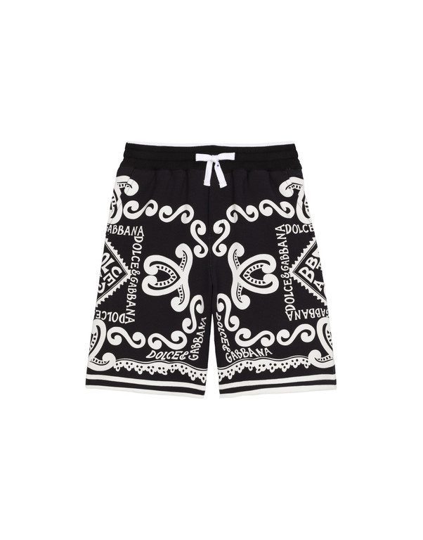 Jersey shorts with Marina print
