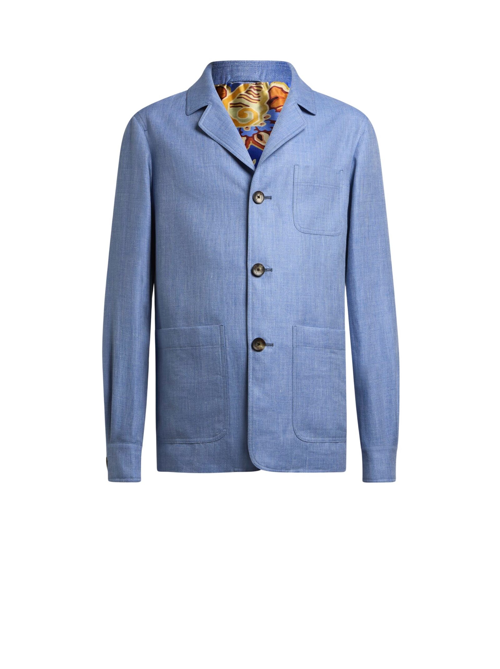 JERSEY SHIRT JACKET W/PATCH PKT