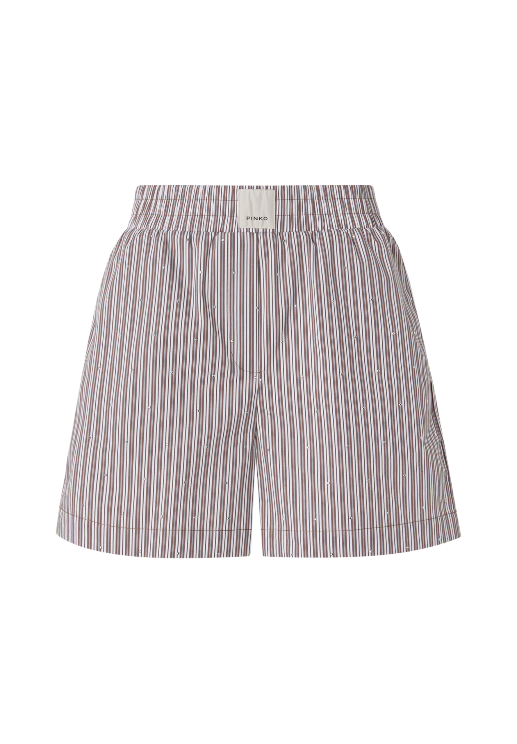 SHORTS A RIGHE CON MICRO BORCHIE