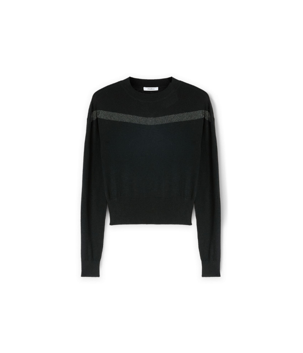 Maglia con inserto trasparente