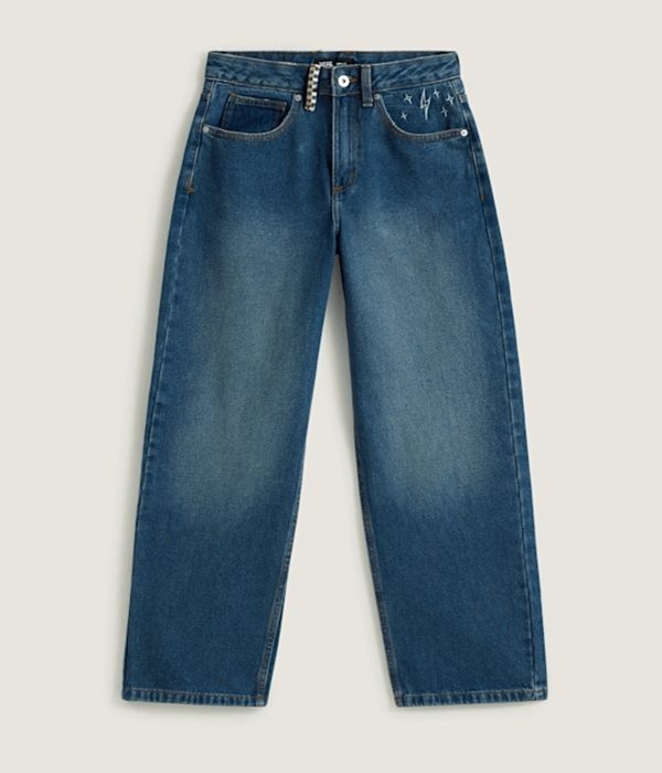 JEANS SIRELLE EMNROIDERED PAN VINTAGE INDIGO